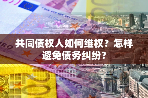 武汉共同债权人如何维权？怎样避免债务纠纷？